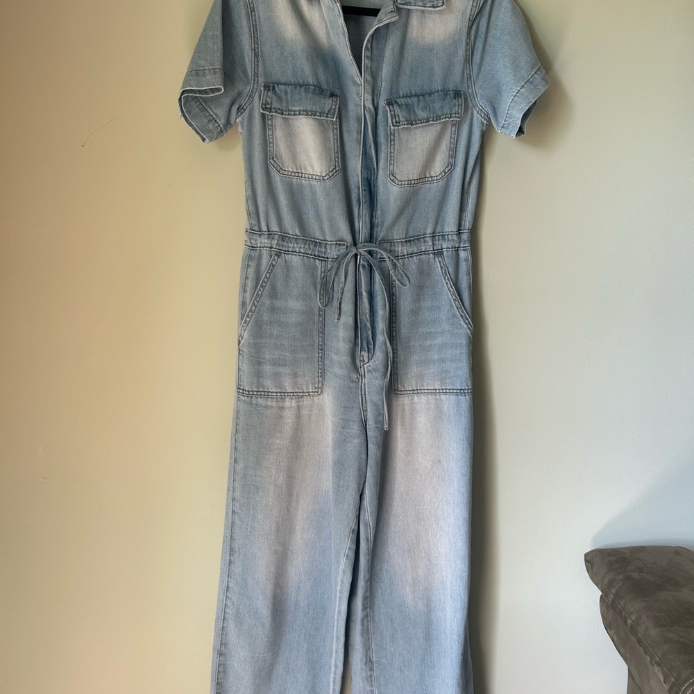 Light Blue Denim Jumpsuit